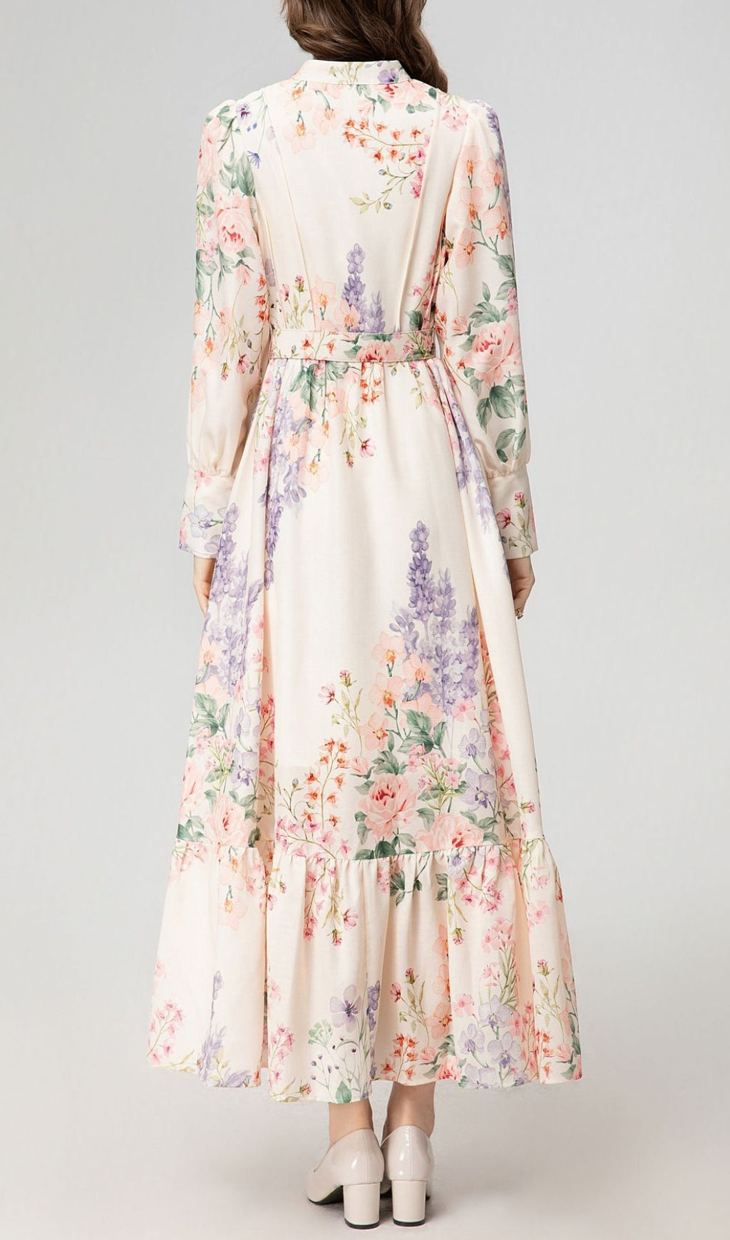 Fashionslee Women Amarine Floral Printed Maxi Dress