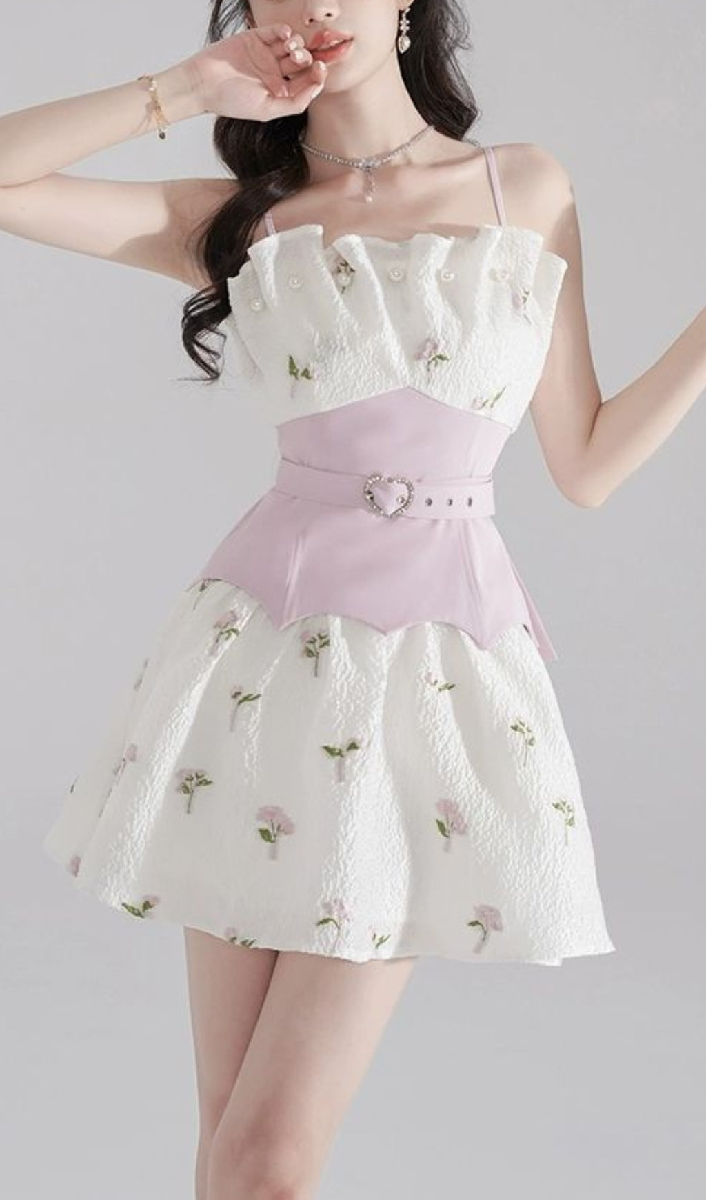 b996e17dabaf7f62725b40fd80cb77e4.jpeg Fashionslee Women Aalilyanna Embroidered Jacquard Mini Dress