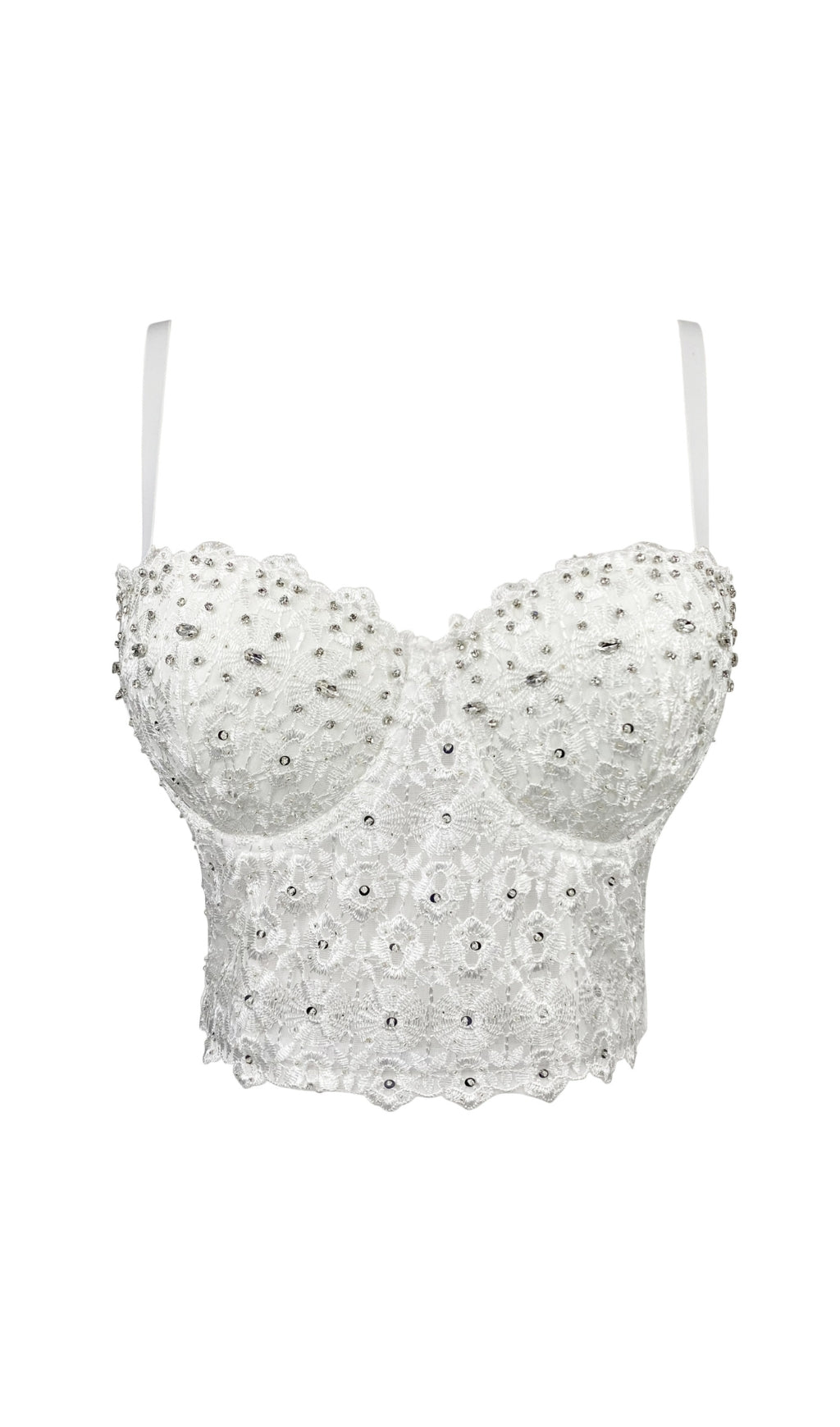 Fashionslee Women Amberlin Rhinestone Embroidered Top