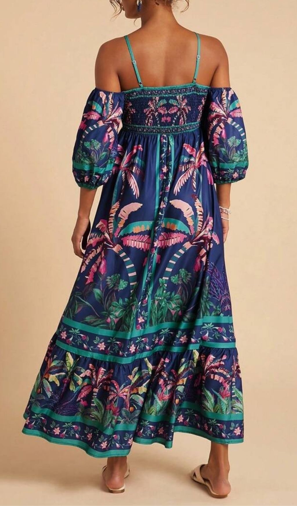 bb06612002a3a3bea1e55100fa925ad3.jpg Fashionslee Women Laksha Printed Maxi Dress