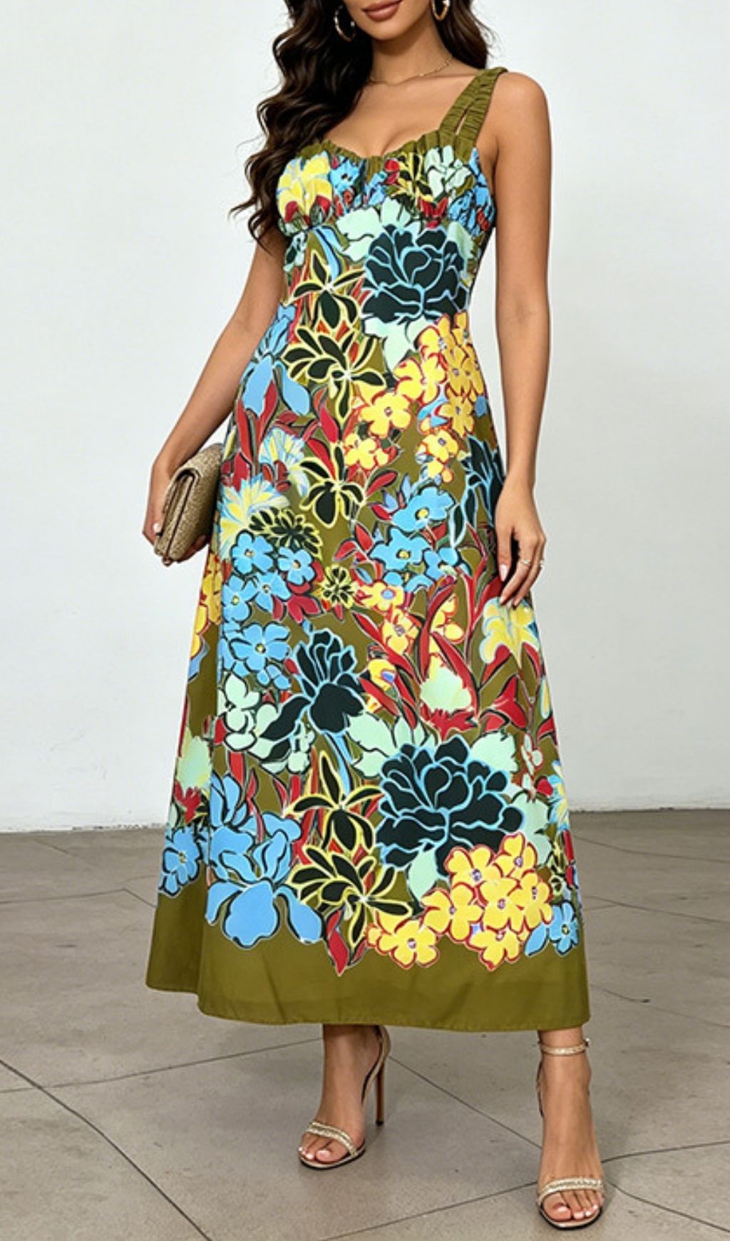 bc87f9def7a2810927c5a6b7926e95a9.jpg Fashionslee Women Laureen Strappy Floral Printed Maxi Dress
