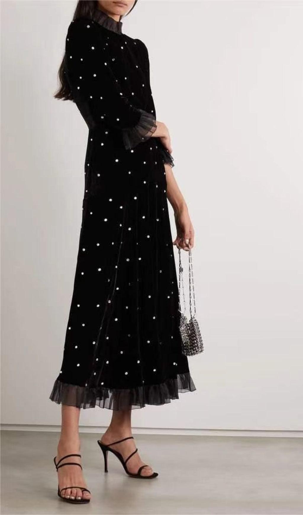 bedf15bb322773a26bbe073b2c59fabe.jpeg Fashionslee Women Abarne Velvet Dress With Crystals