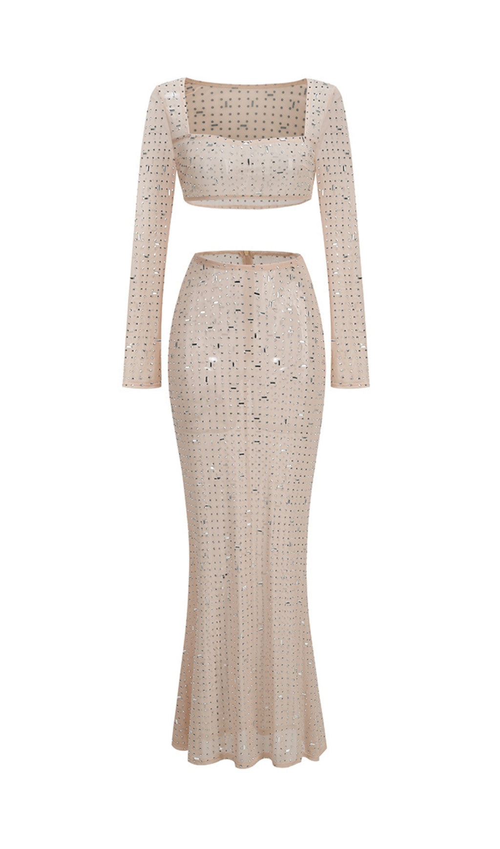 TRENDING EMBELLISHED MESH SKIRT SET - OWNCI TRENDING EMBELLISHED MESH SKIRT SET - OWNCI