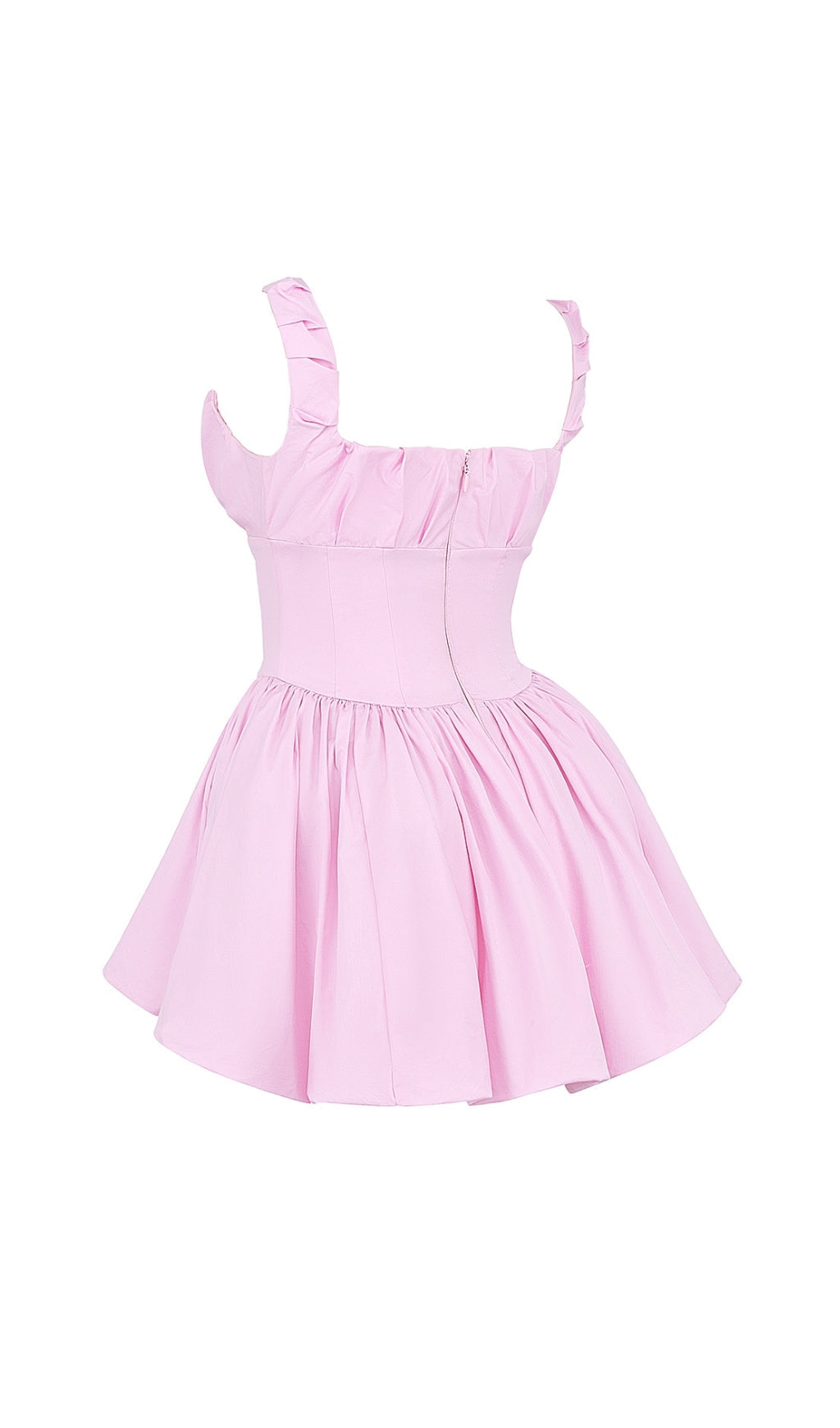 PINK STRAPPY MINI DRESS: VIRAL AESTHETIC - OWNCI