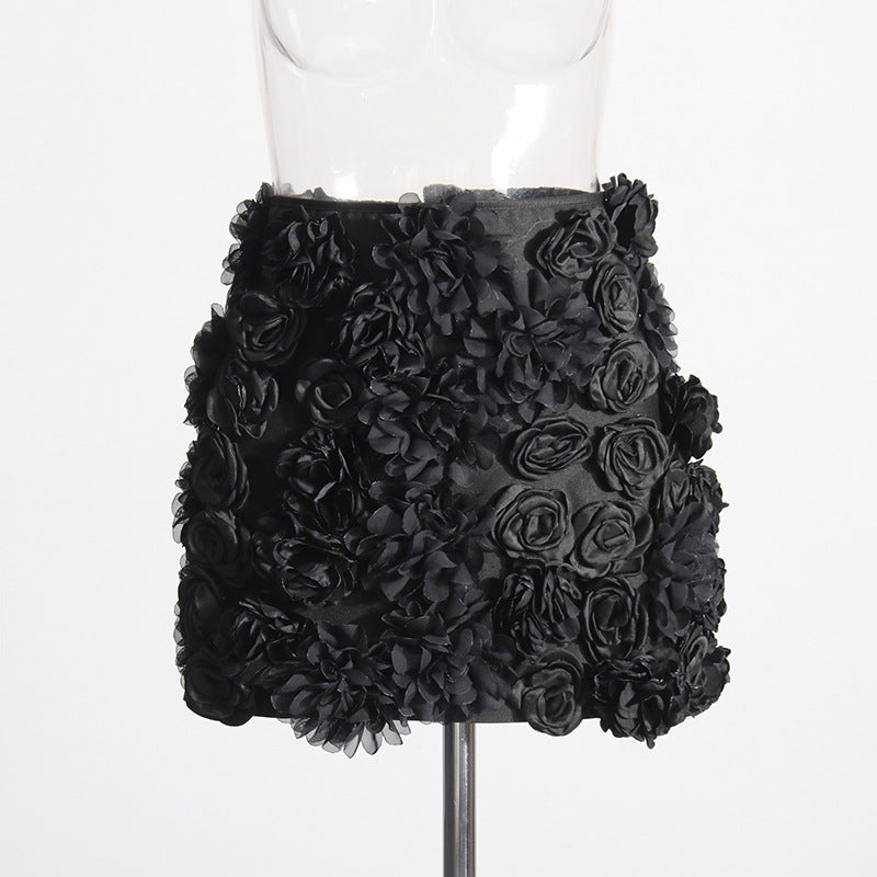 c83863eaa921c50b5a4faca9e9a3954a.jpeg Fashionslee Women Anchalee Black Flower Mini Skirt