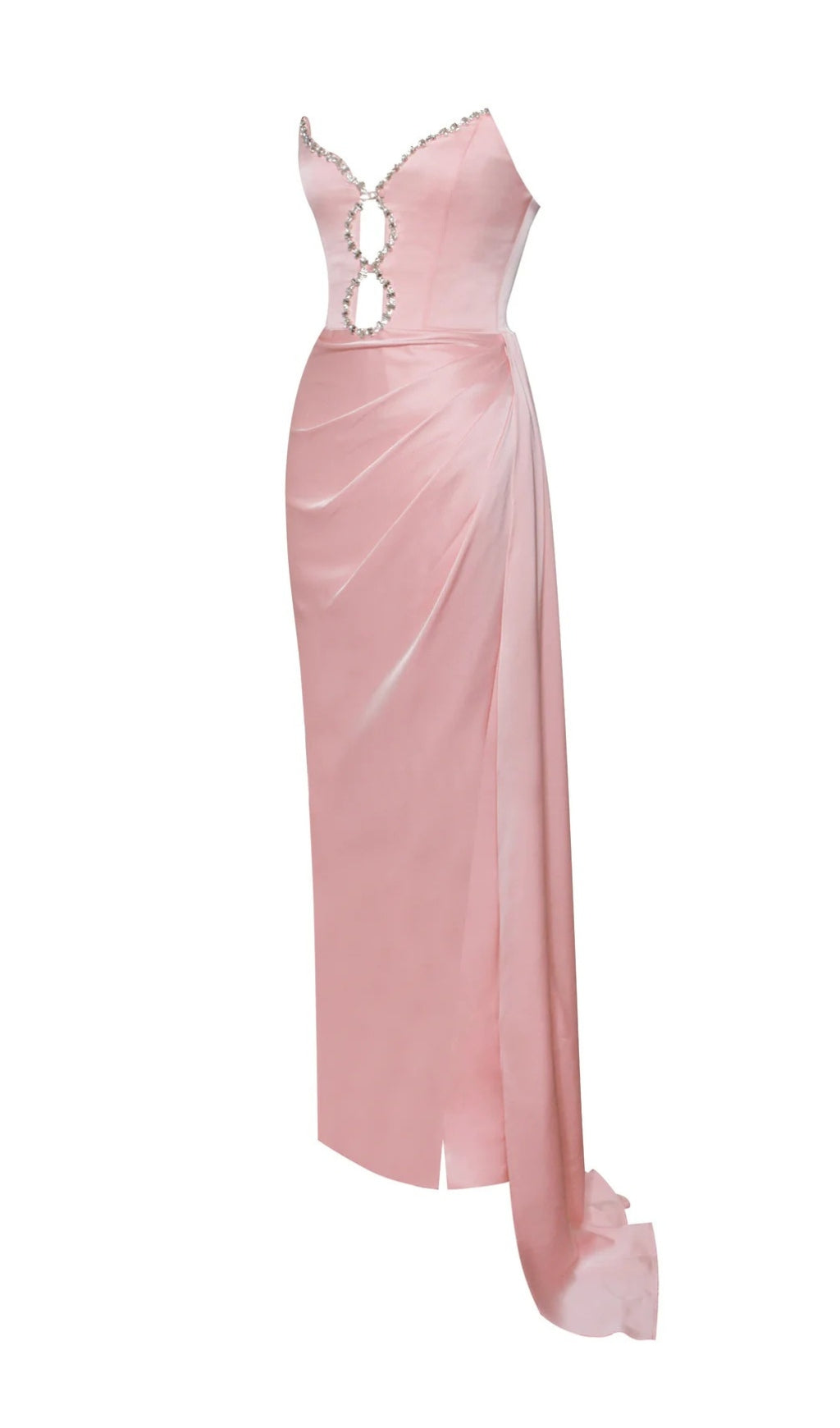 c8441770b1512322cbb536e0d50e57b1.jpeg Fashionslee Women Aile Pink Satin Crystal Embellished Gown