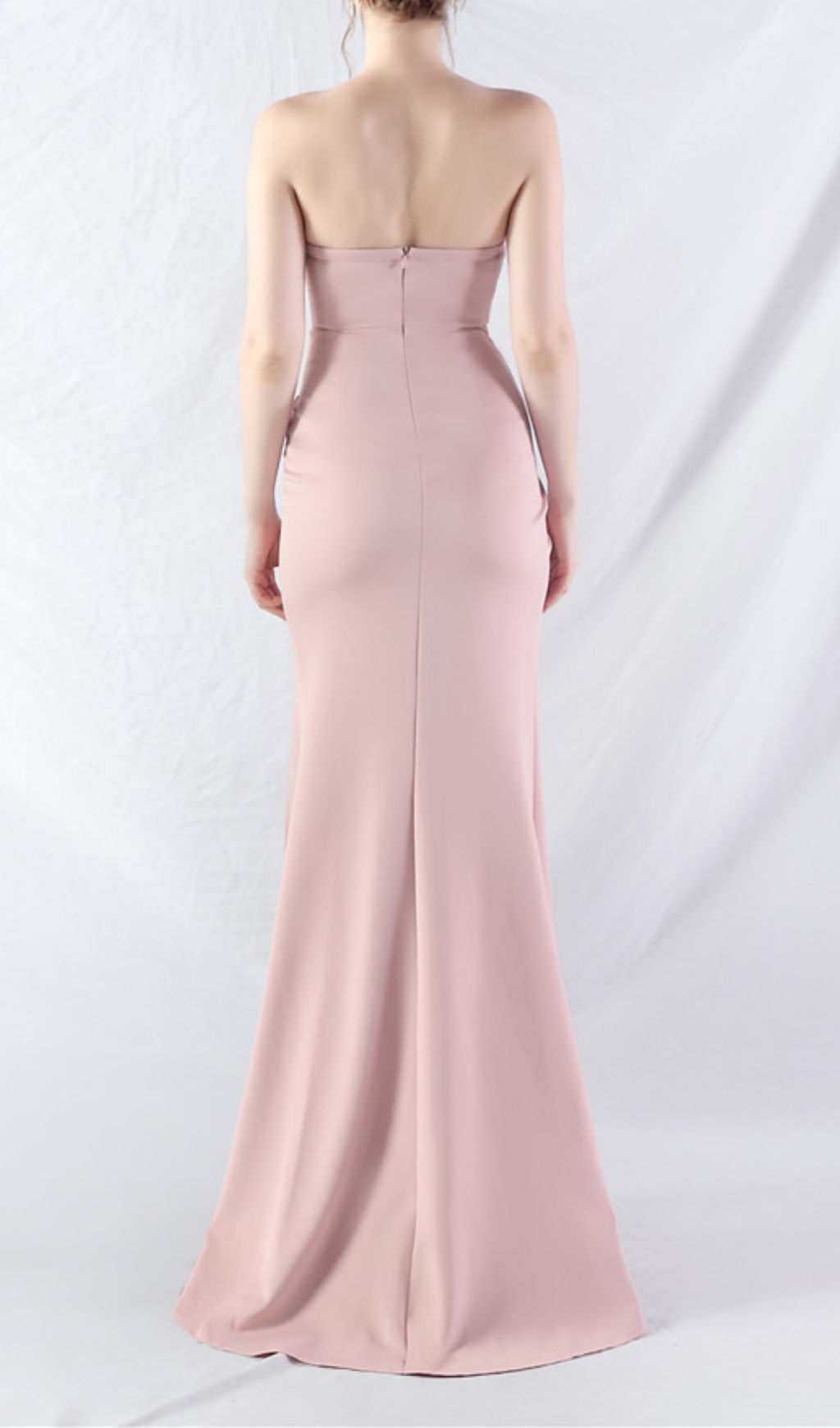 Fashionslee Women Chizue Pink Strapless Corset Split Maxi Dress