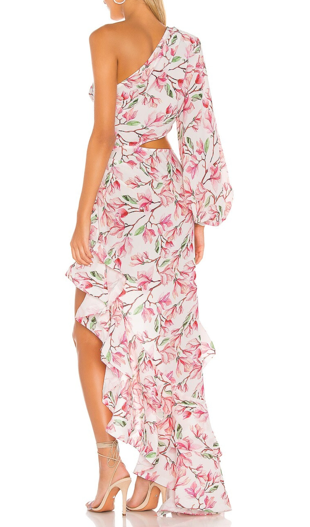 Fashionslee Women Asfrid Pink Printed Maxi Dress