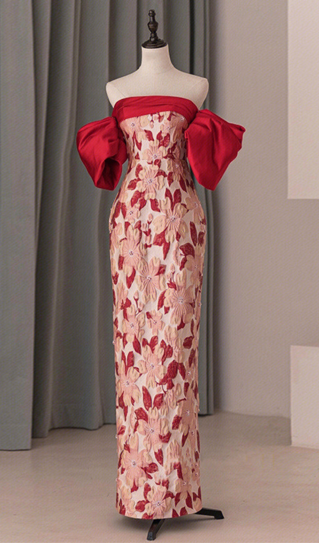cb791876c57a11407eb045d84452b827.jpeg Fashionslee Women Avishav Off Shoulder Flower Maxi Dress