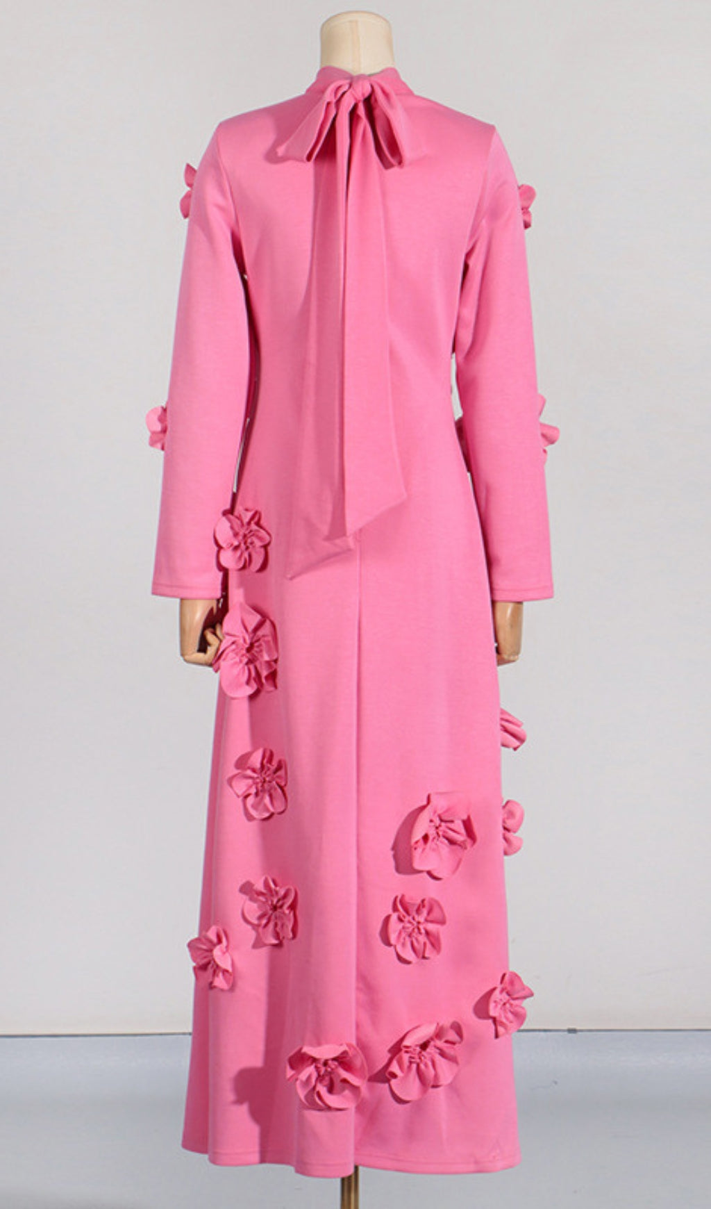 cc63e80aeb06524ba6f43a31c4585c21.jpeg Fashionslee Women Bly Pink Flower Long Sleeve Maxi Dress
