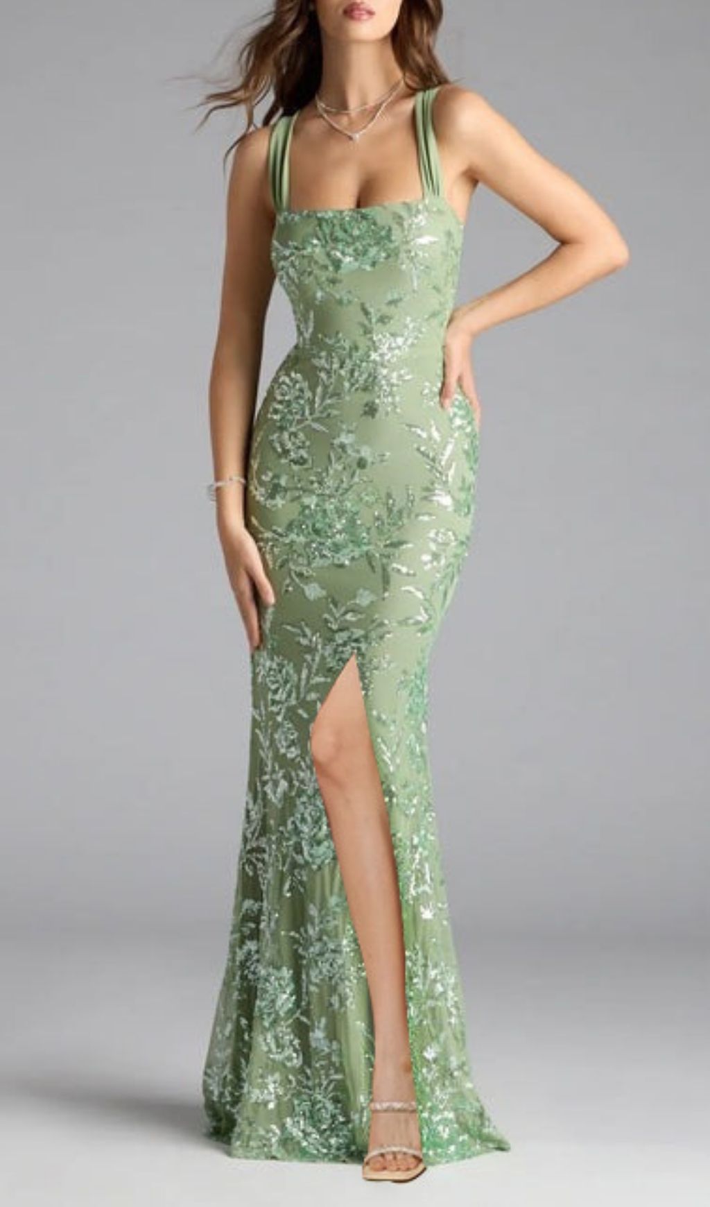cc65e7ad441fc2985af934eafc6fd4f6.jpg Fashionslee Women Lanya Green Sequin Maxi Dress