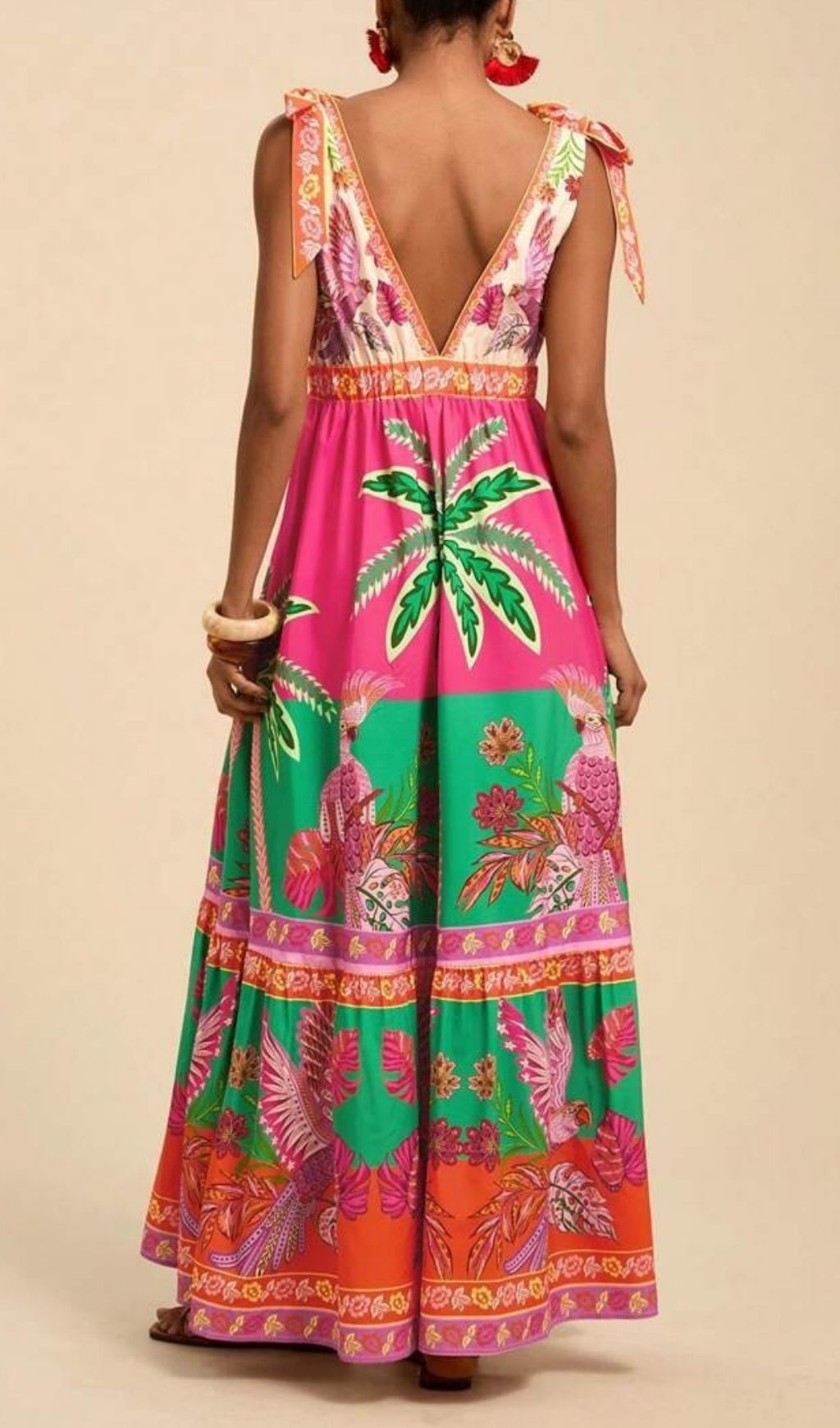 ce1cd7e08d5d81df8c6465648ead1a81.jpg Fashionslee Women Laken Printed V-Neck Maxi Dress