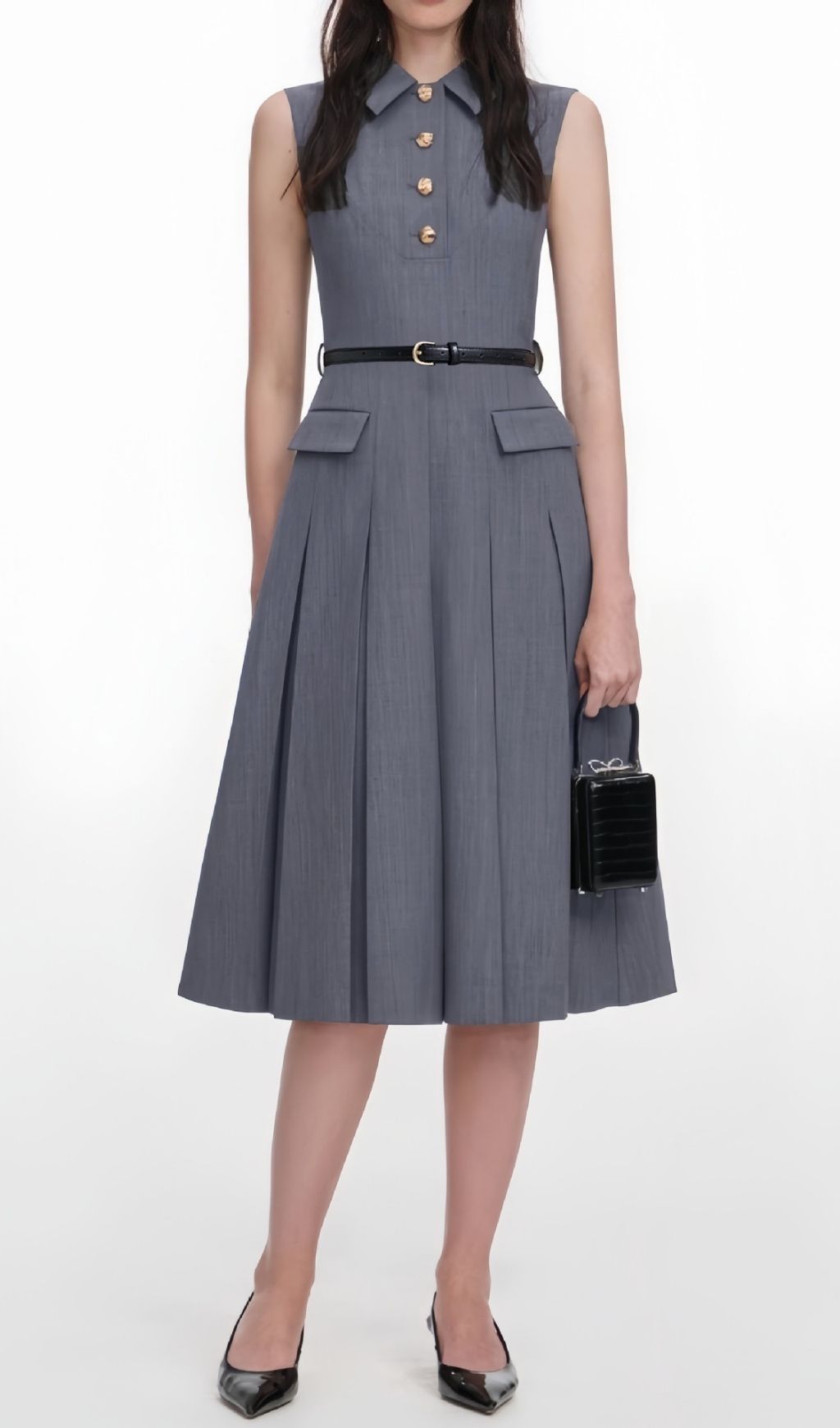 cf3739cb76142664e0f47fa002e32787.jpg Fashionslee Women Lawren Grey Sleeveless Midi Dress