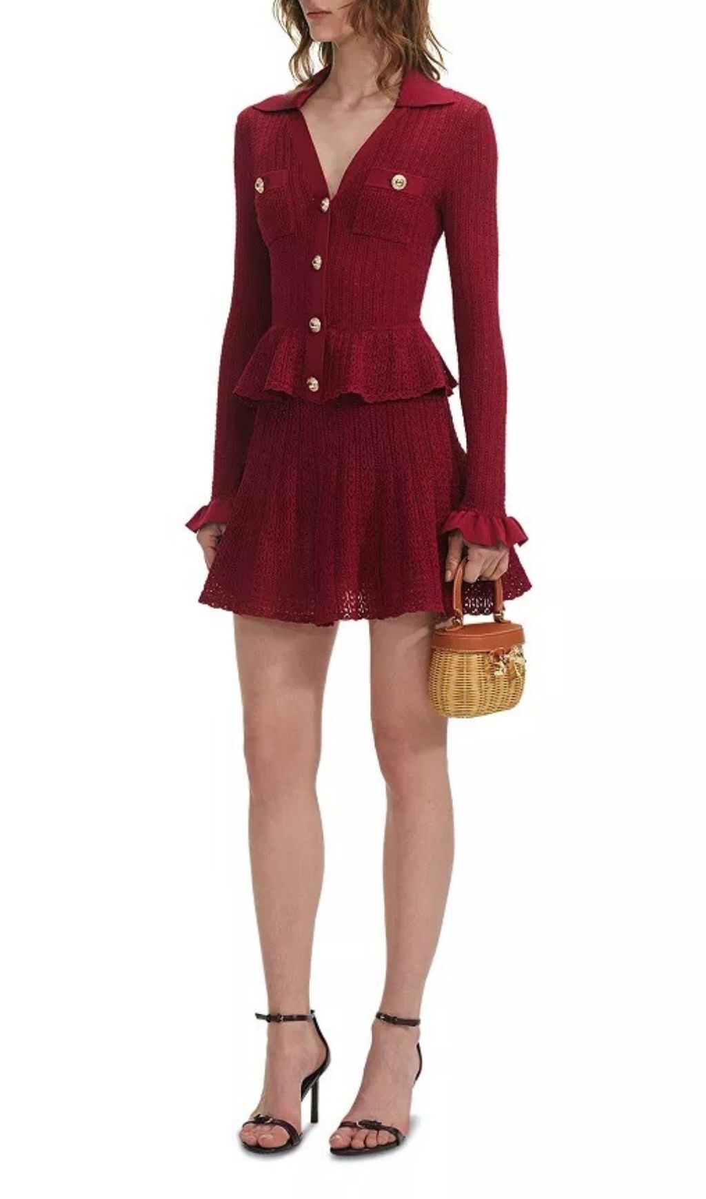 POINTELLE KNIT MINI DRESS RED – DATE NIGHT - OWNCI POINTELLE KNIT MINI DRESS RED – DATE NIGHT - OWNCI