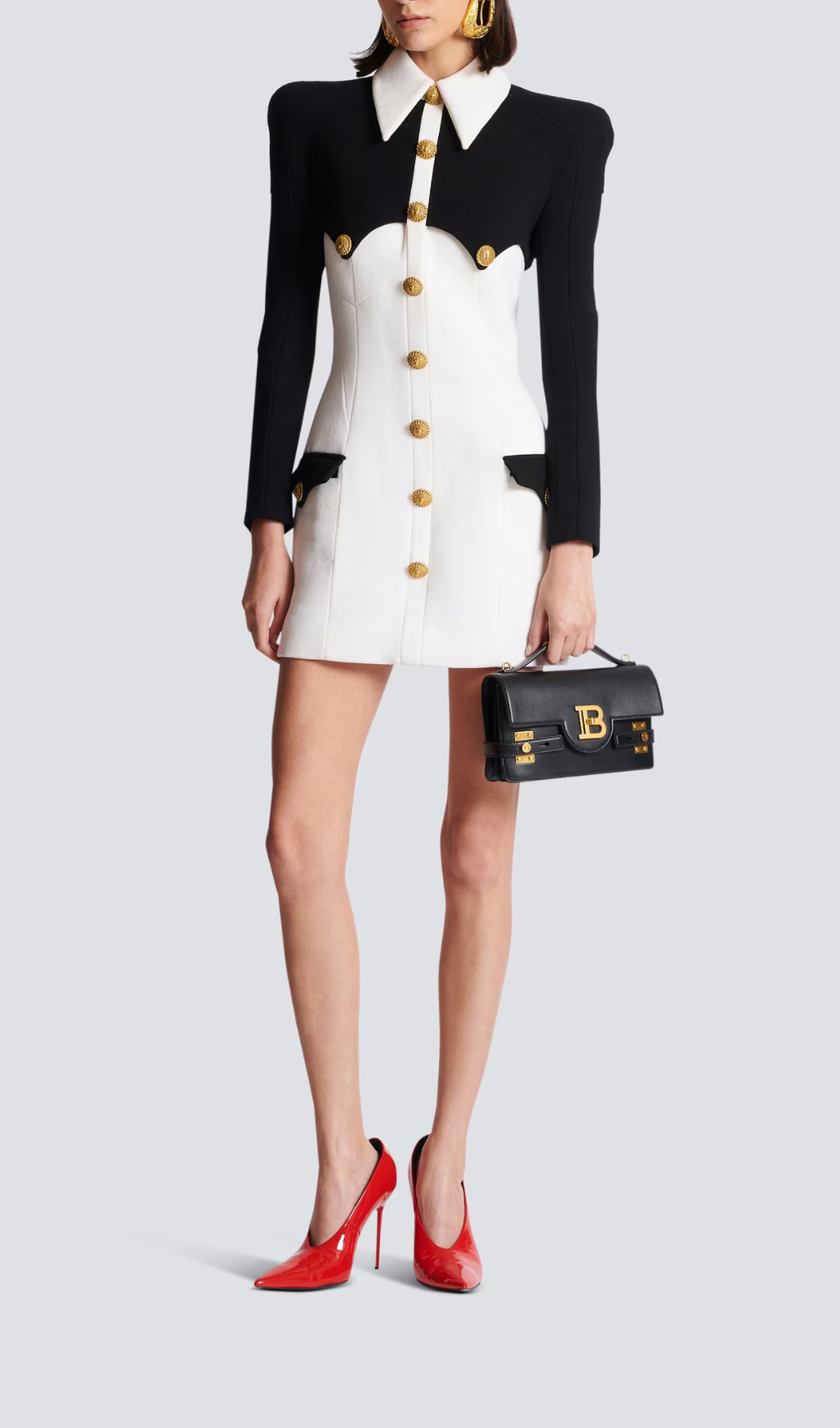 d068ff046c5598bc65fb1c21995391f1.png Fashionslee Women Aleela Short Buttoned Crepe Dress