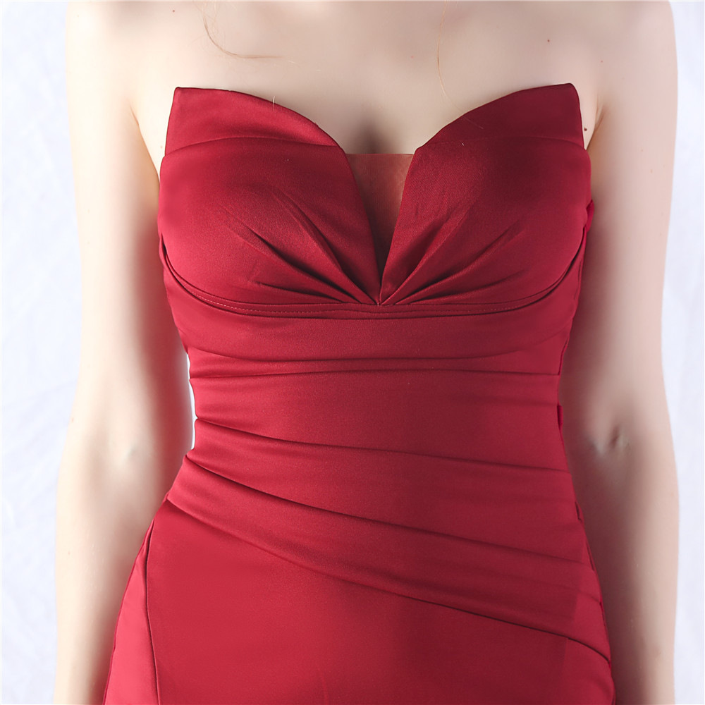 d13d8d9462414aea24de6a83343a32bc.jpg Fashionslee Women Chrina Red Strapless Ruched Maxi Dress