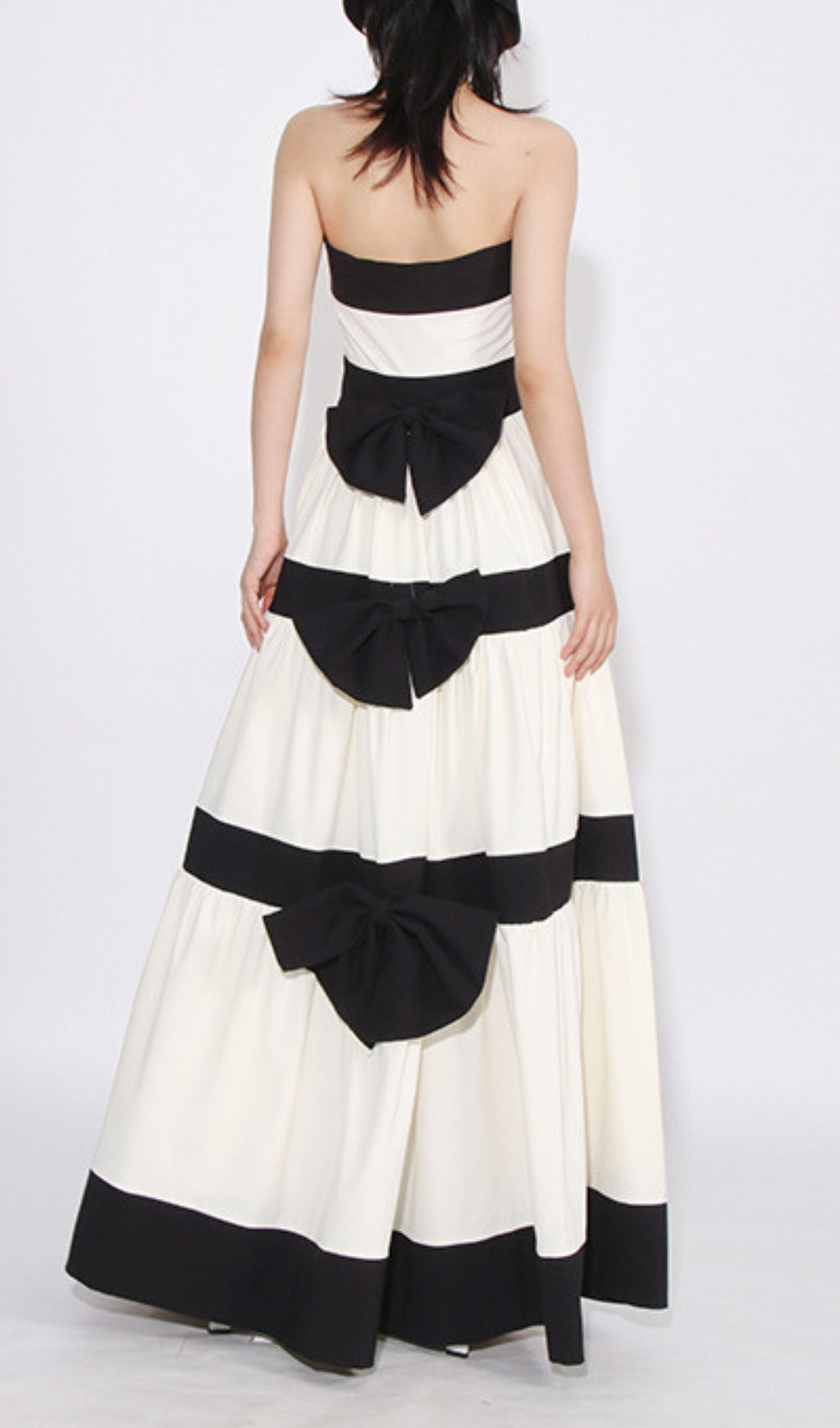Fashionslee Women Archana Strapless Bow Maxi Dress