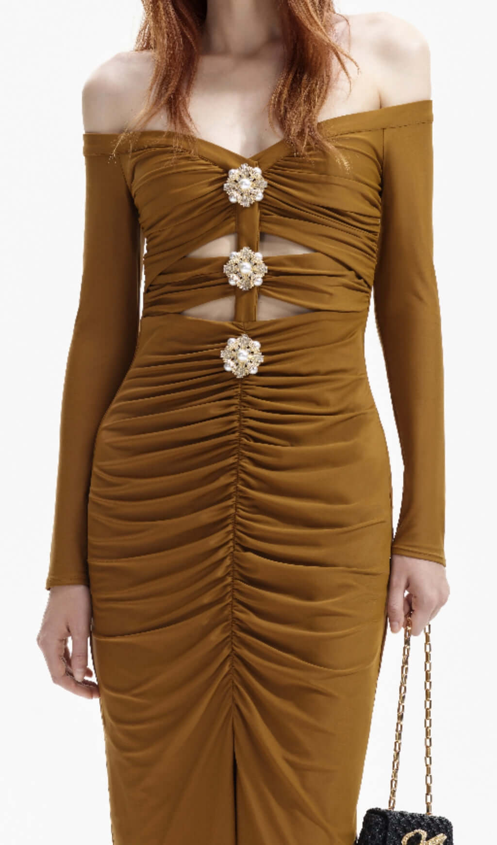 VINTAGE COFFEE CUTOUT MIDI DRESS – TRENDING - OWNCI VINTAGE COFFEE CUTOUT MIDI DRESS – TRENDING - OWNCI