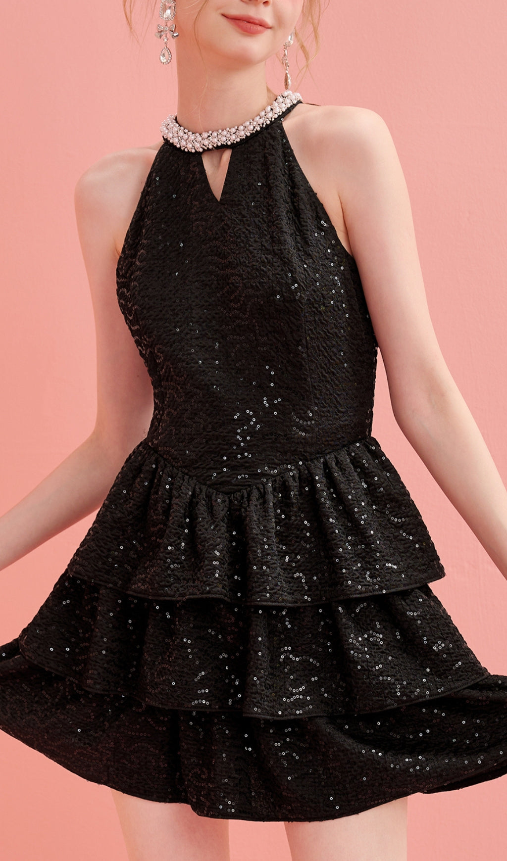 d3929558455eb3e08830036d3667522c.jpeg Fashionslee Women Asteria Sequin Ruffle Mini Dress