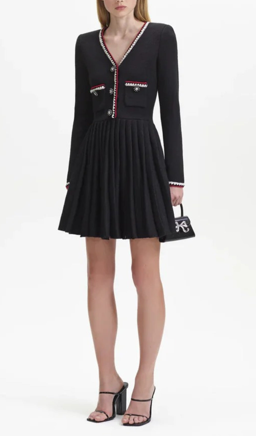 d638a6f841f9e814b606ecbee673780d.jpeg Fashionslee Women Anjolie Black Knit Mini Dress