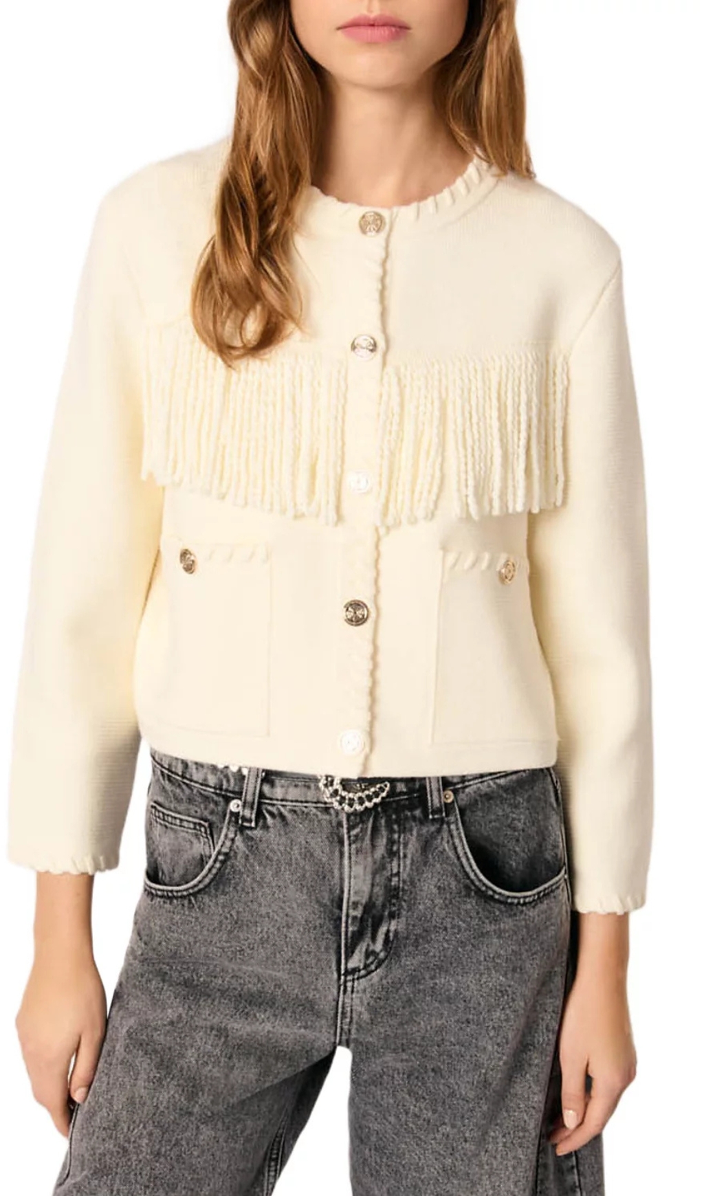 Fashionslee Women Fringed Cardigan