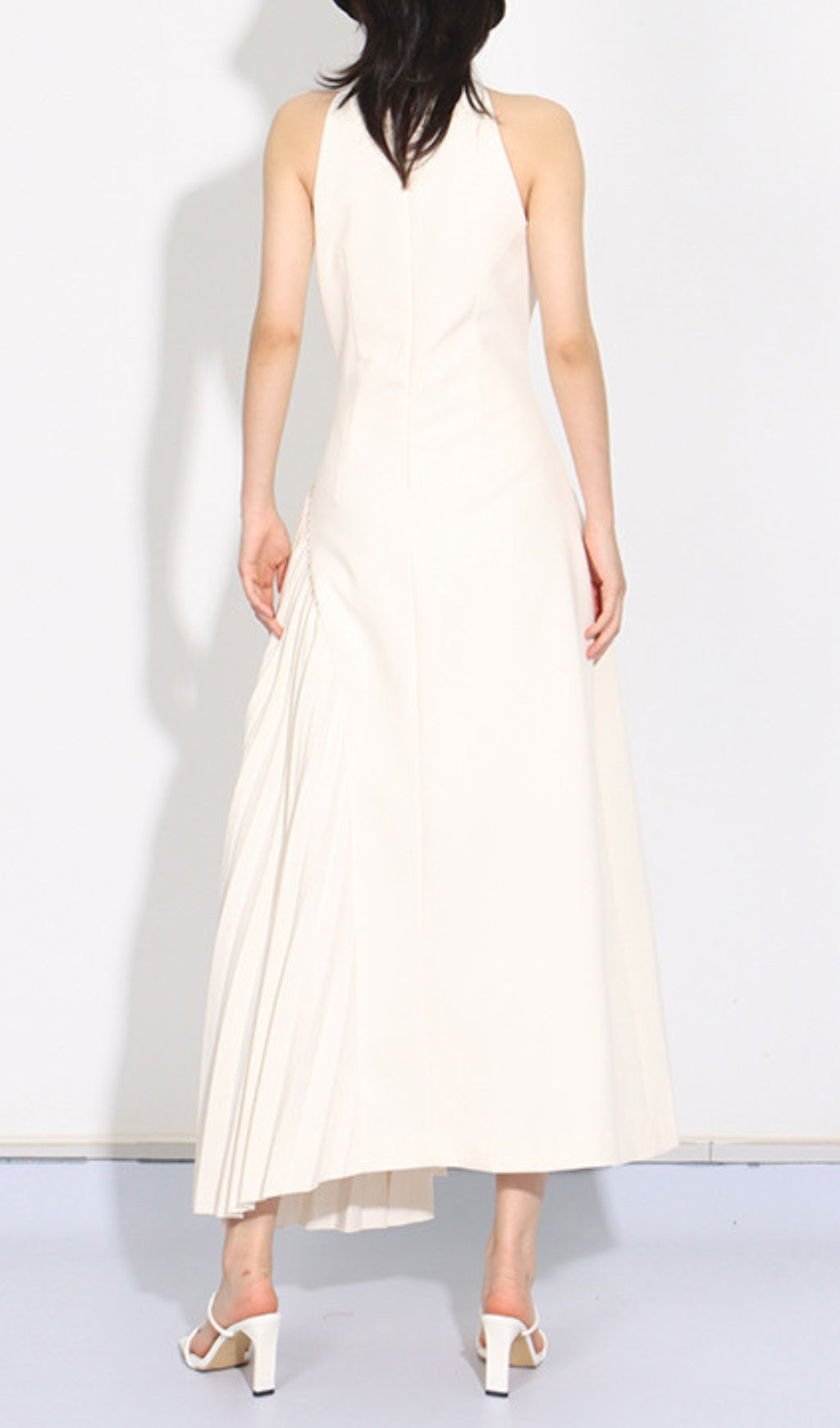 Fashionslee Women Arazoa Halter Ruched Maxi Dress