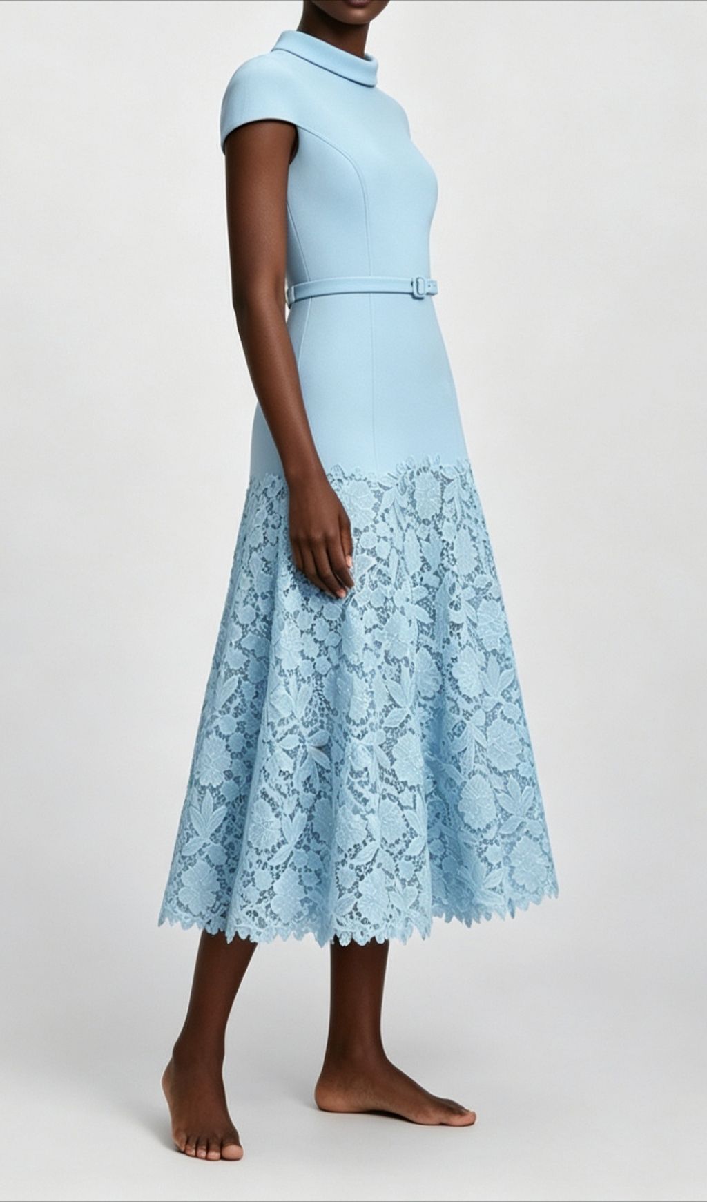 daab257f44114fb6508ad2342c5fb863.jpg Fashionslee Women Laxmi Blue Lace Midi Dress