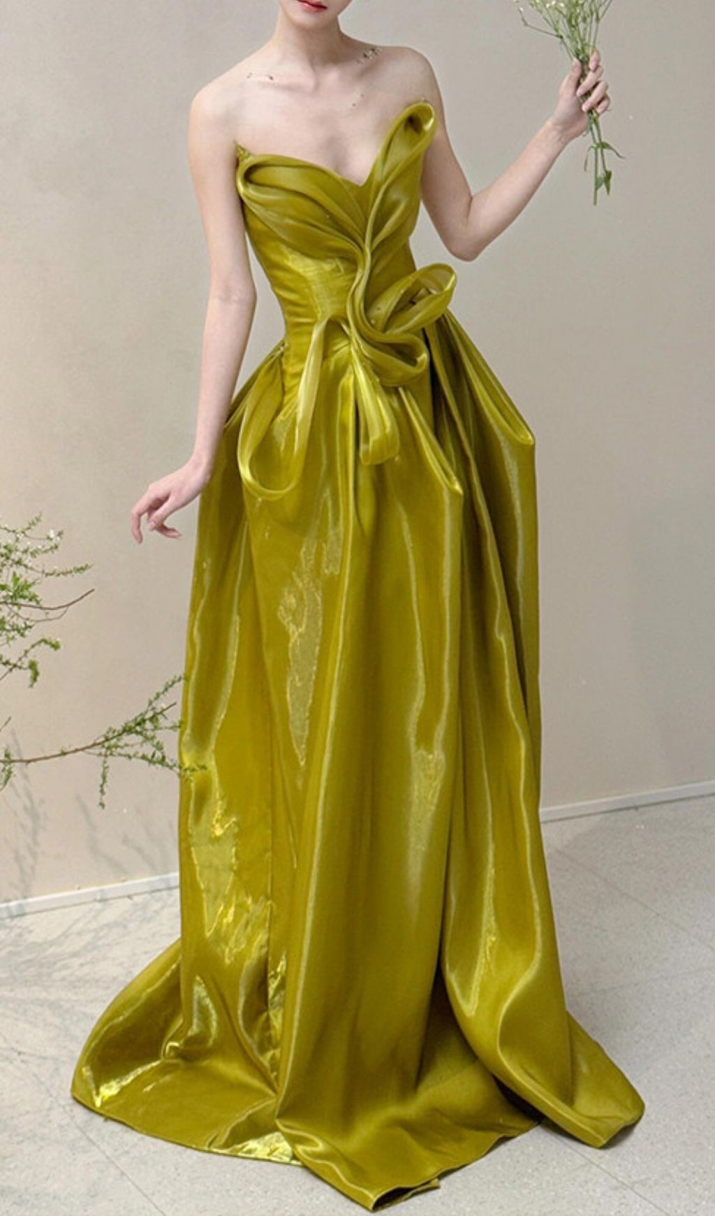 dfdae21d2ac087c916df562e7b0c571e.jpg Fashionslee Women Kulya Green Strapless Maxi Dress