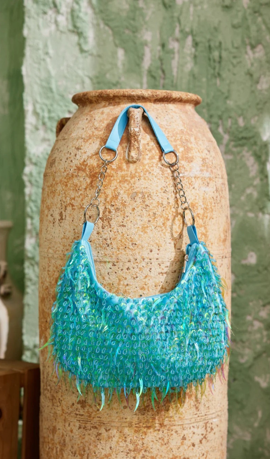 Fashionslee Women Adila Fringe Embellished Bag