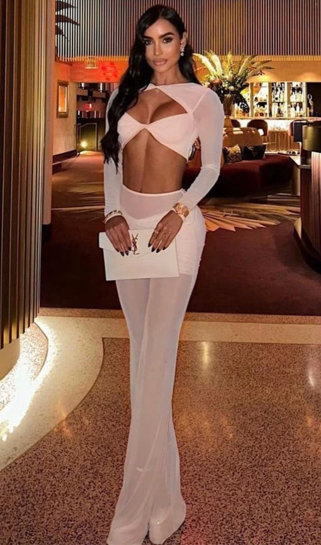 TRENDING BEIGE DRAPED JUMPSUIT TWO-PIECE - OWNCI TRENDING BEIGE DRAPED JUMPSUIT TWO-PIECE - OWNCI