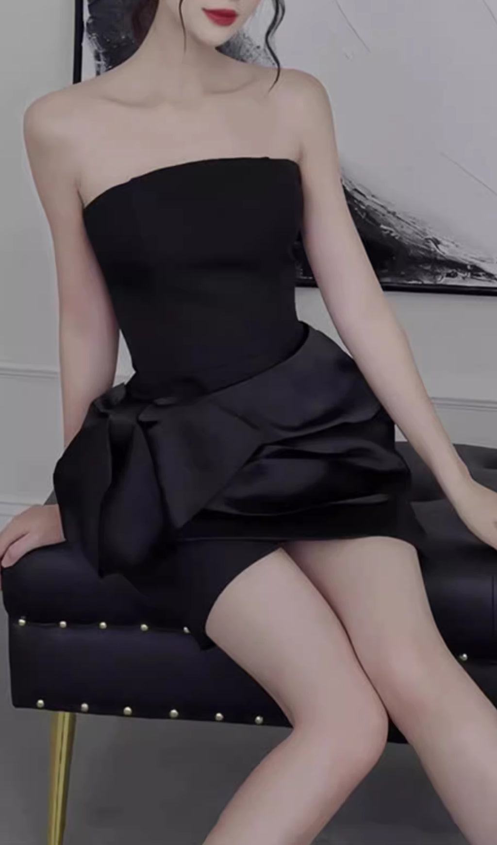 e1bdd0c609e9d99243bda62dee572672.jpeg Fashionslee Women Aithley Strapless Bow Mini Dress