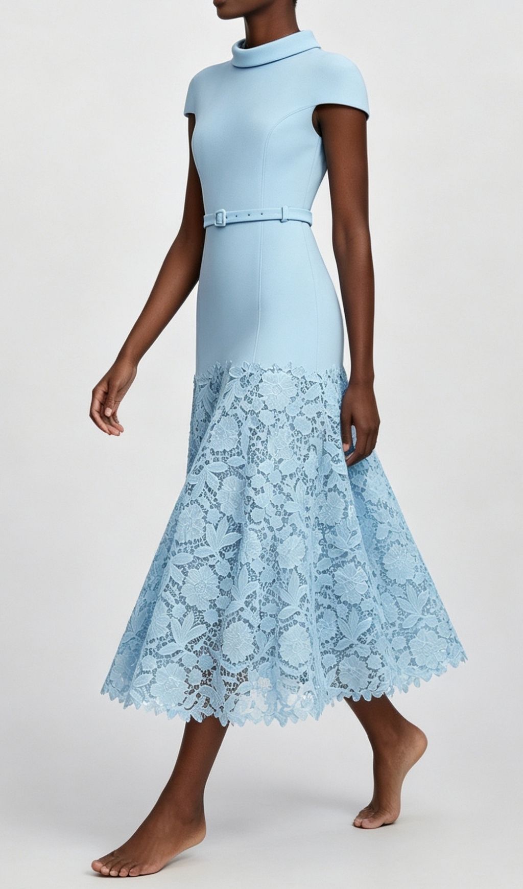 e448b29a809e742a58ff217638f16655.jpg Fashionslee Women Laxmi Blue Lace Midi Dress