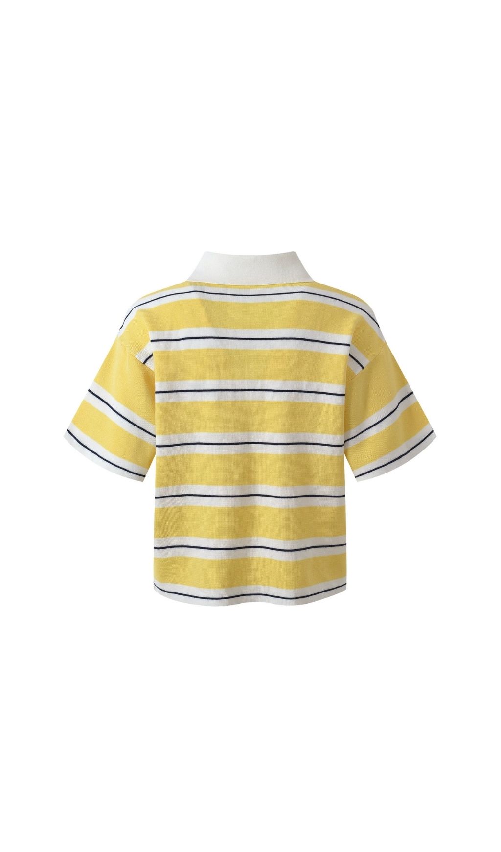 Malisse Striped Short Sleeve Polo Shirt - OWNCI Malisse Striped Short Sleeve Polo Shirt - OWNCI