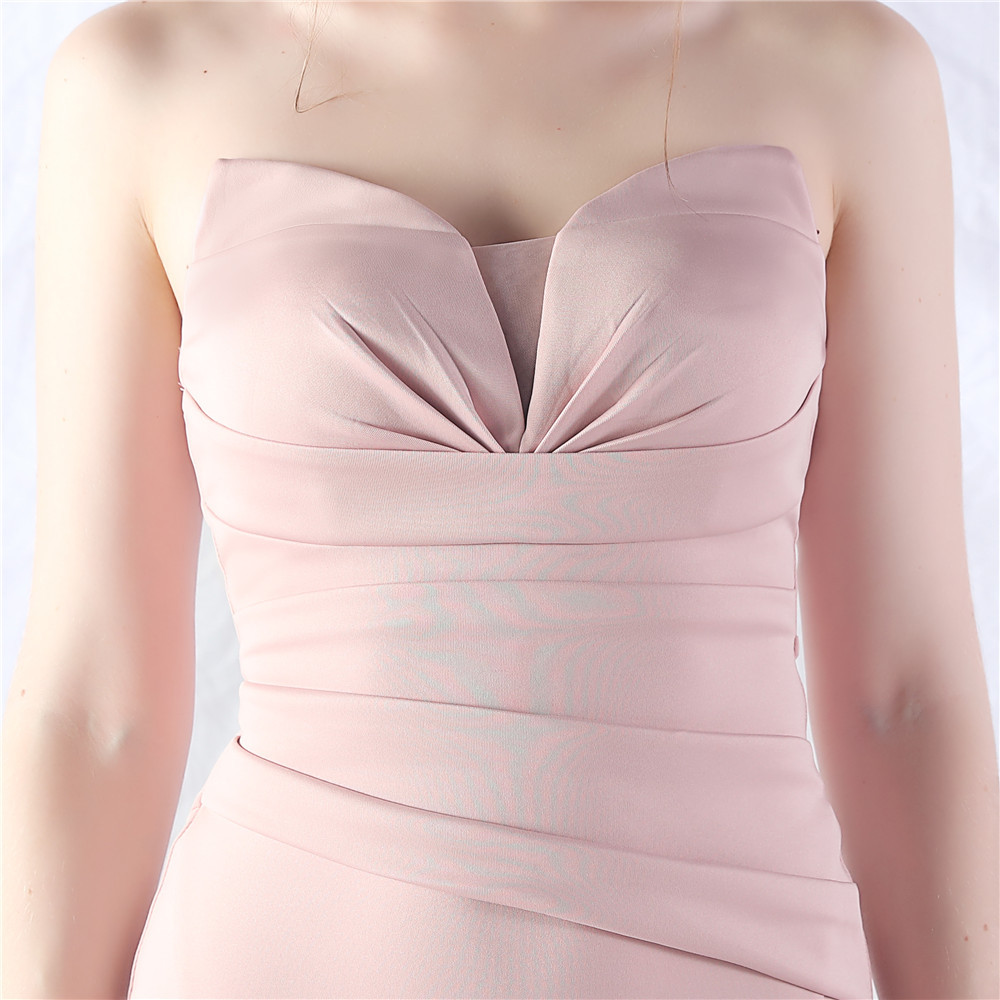 e6e51fe31011dcea94b69273e95bc470.jpg Fashionslee Women Chrina Pink Strapless Ruched Maxi Dress