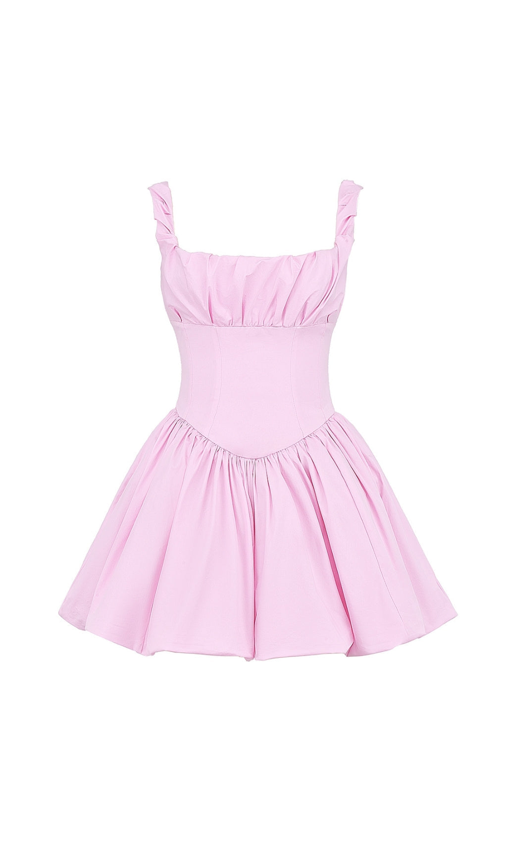 PINK STRAPPY MINI DRESS: VIRAL AESTHETIC - OWNCI