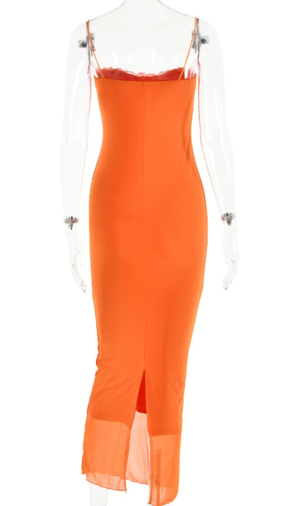 Fashionslee Women Adamma Spaghetti Lace Maxi Dress