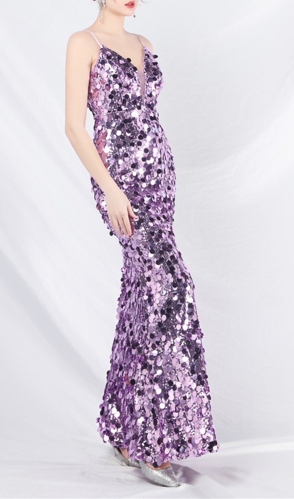 ea286f9da170b3f9fd4c1d72b6c67c62.jpg Fashionslee Women Chole Purple Strappy Sequin Maxi Dress