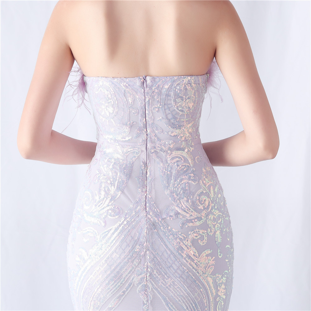 ebbb344aa10e92f6ada90129b0679c2b.jpg Fashionslee Women Choire Purple Sequin Feather Maxi Dress