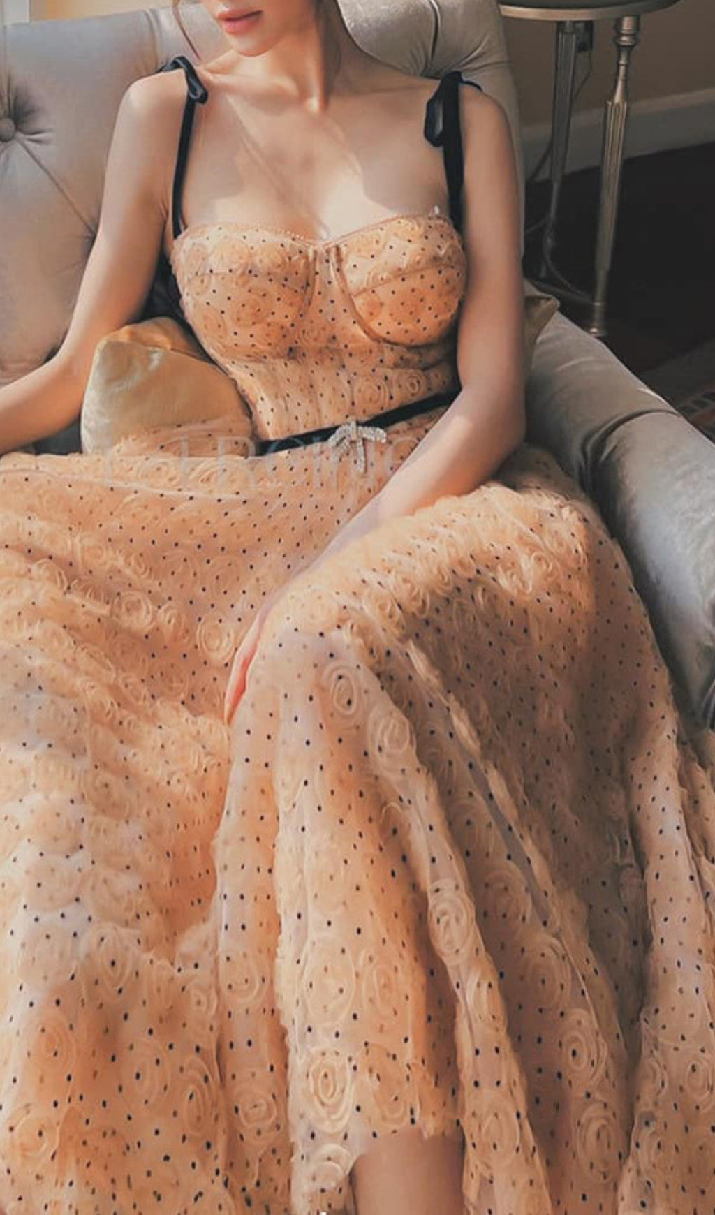 ebd967398c242fe957470d68cbb8ff50.jpeg Fashionslee Women Asis Flower Mesh Midi Dress
