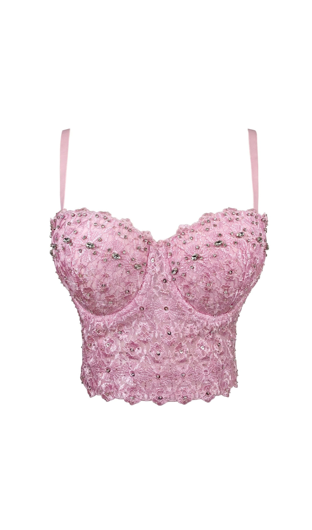 Fashionslee Women Amberlin Rhinestone Embroidered Top