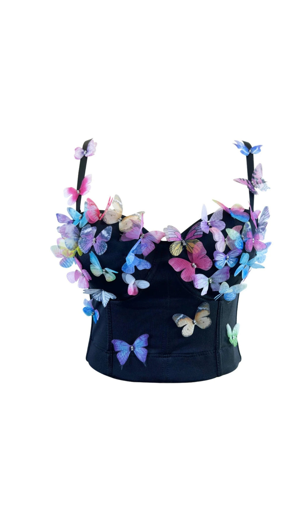 ee82fc4971fa18d501b904815ad47088.jpeg Fashionslee Women Amaranth Butterfly Embellished Top