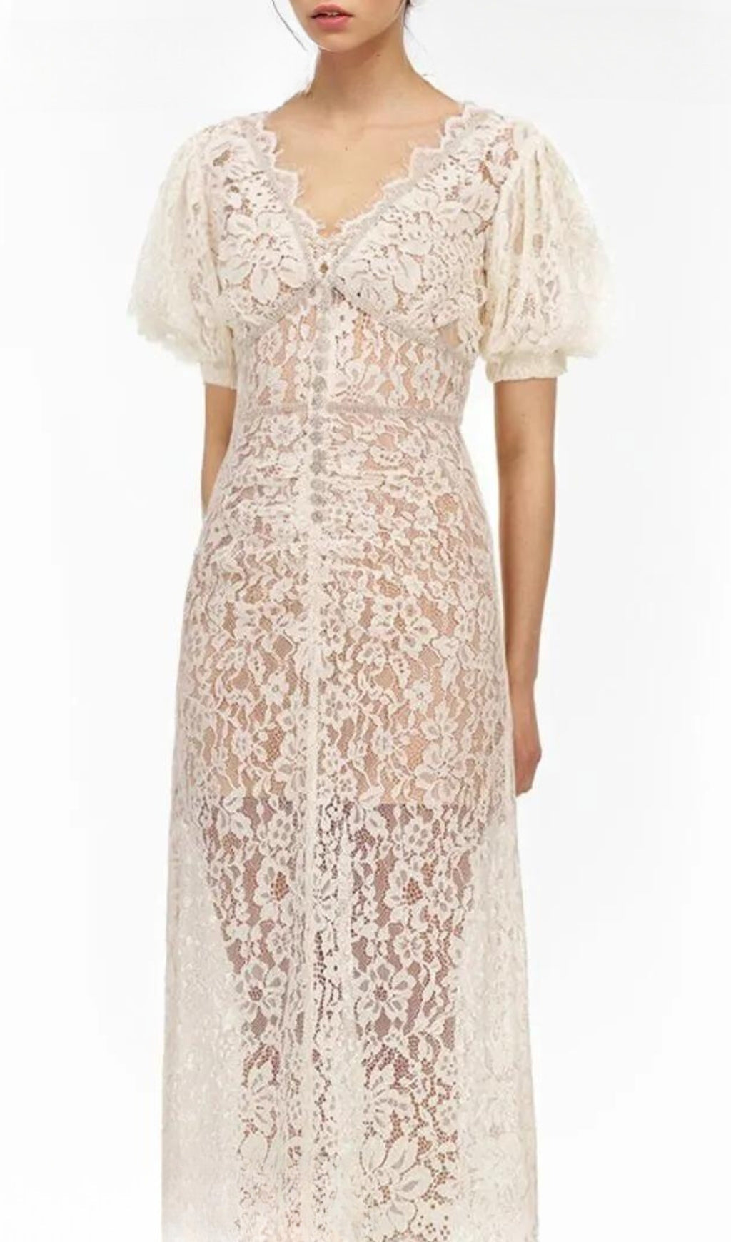 eea24202734bc3aa3c8f806639484cd8.jpeg Fashionslee Women Aoibhin Crystal-Embellished Lace Midi Dress
