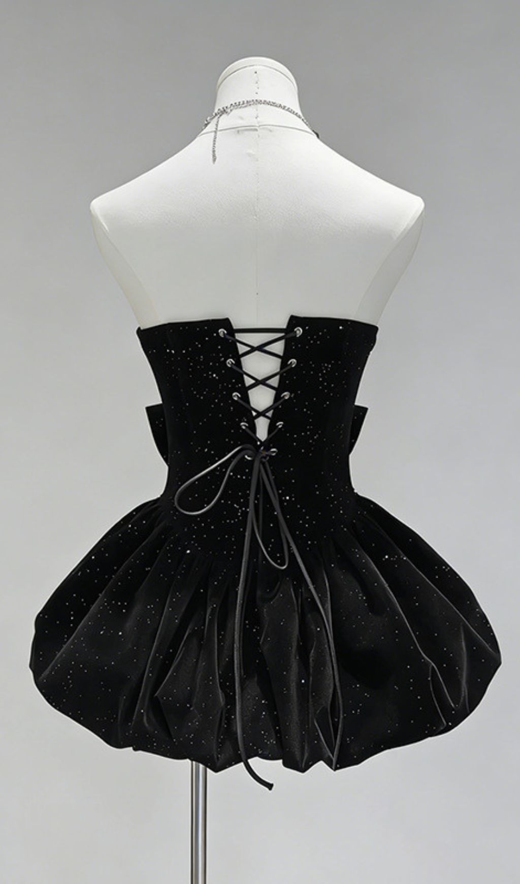 Fashionslee Women Jioni Strapless Bow Diamante Mini Dress