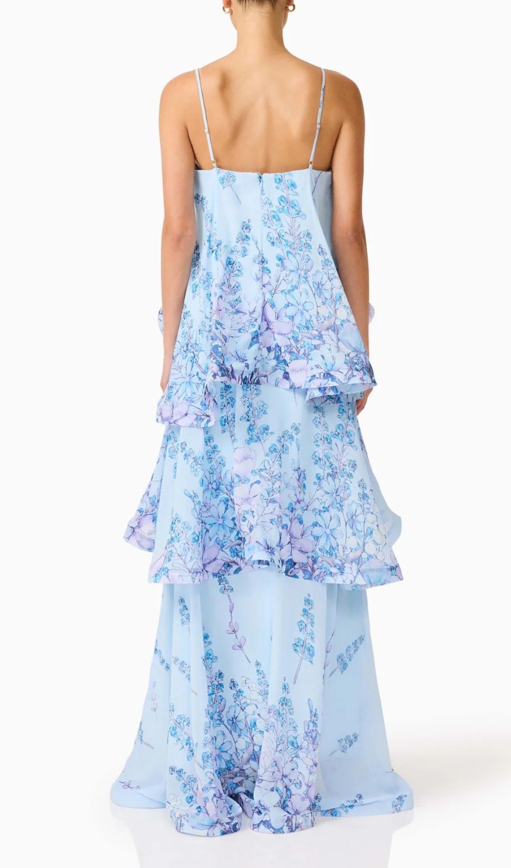 f0853937ef01842b0eab3ebca3c4154e.jpg Fashionslee Women Lael Blue Floral Printed Maxi Dress