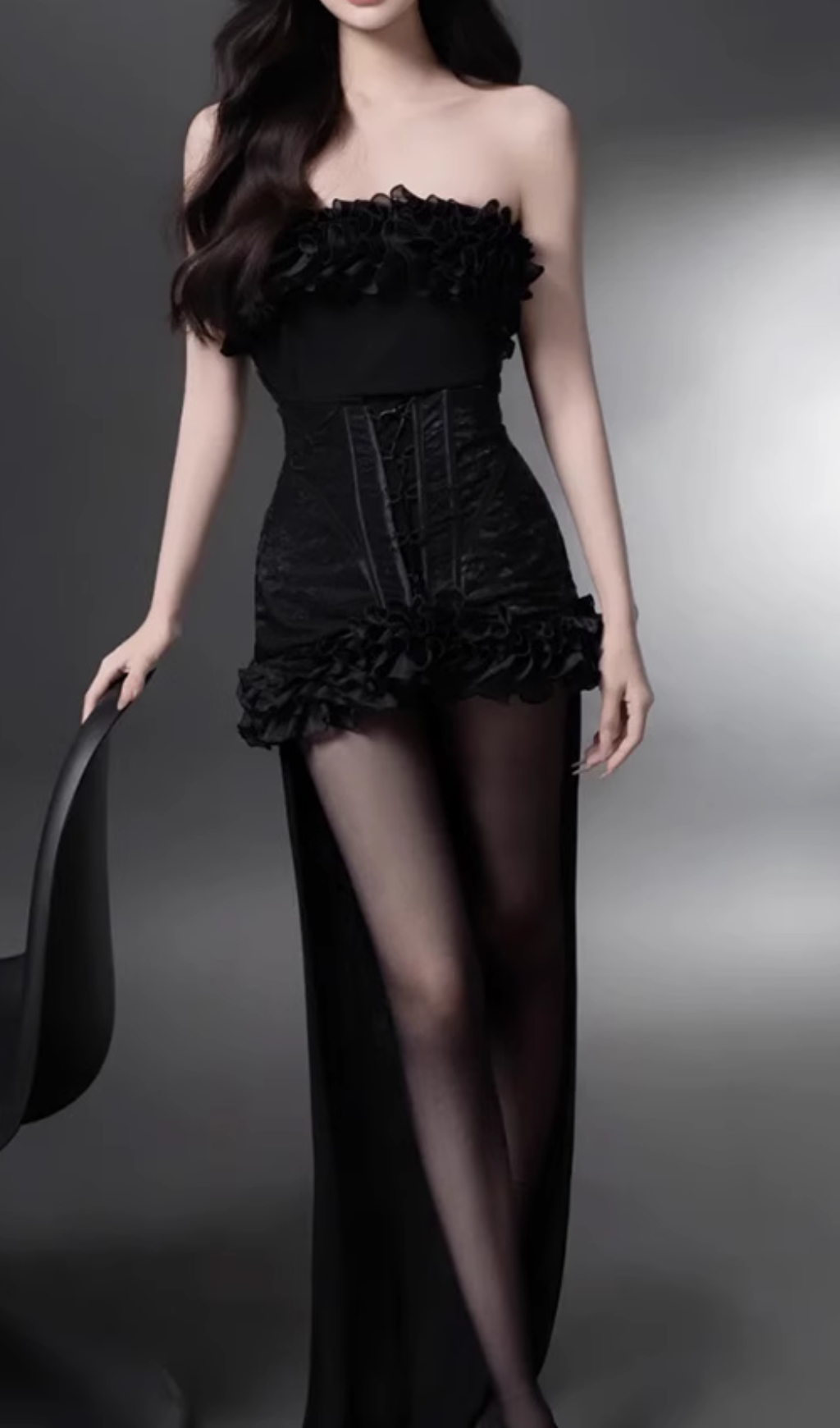 f3cb6469c3eeb3db1715ce8911a399ff.jpg Fashionslee Women Eithne Black Strapless Mini Dress