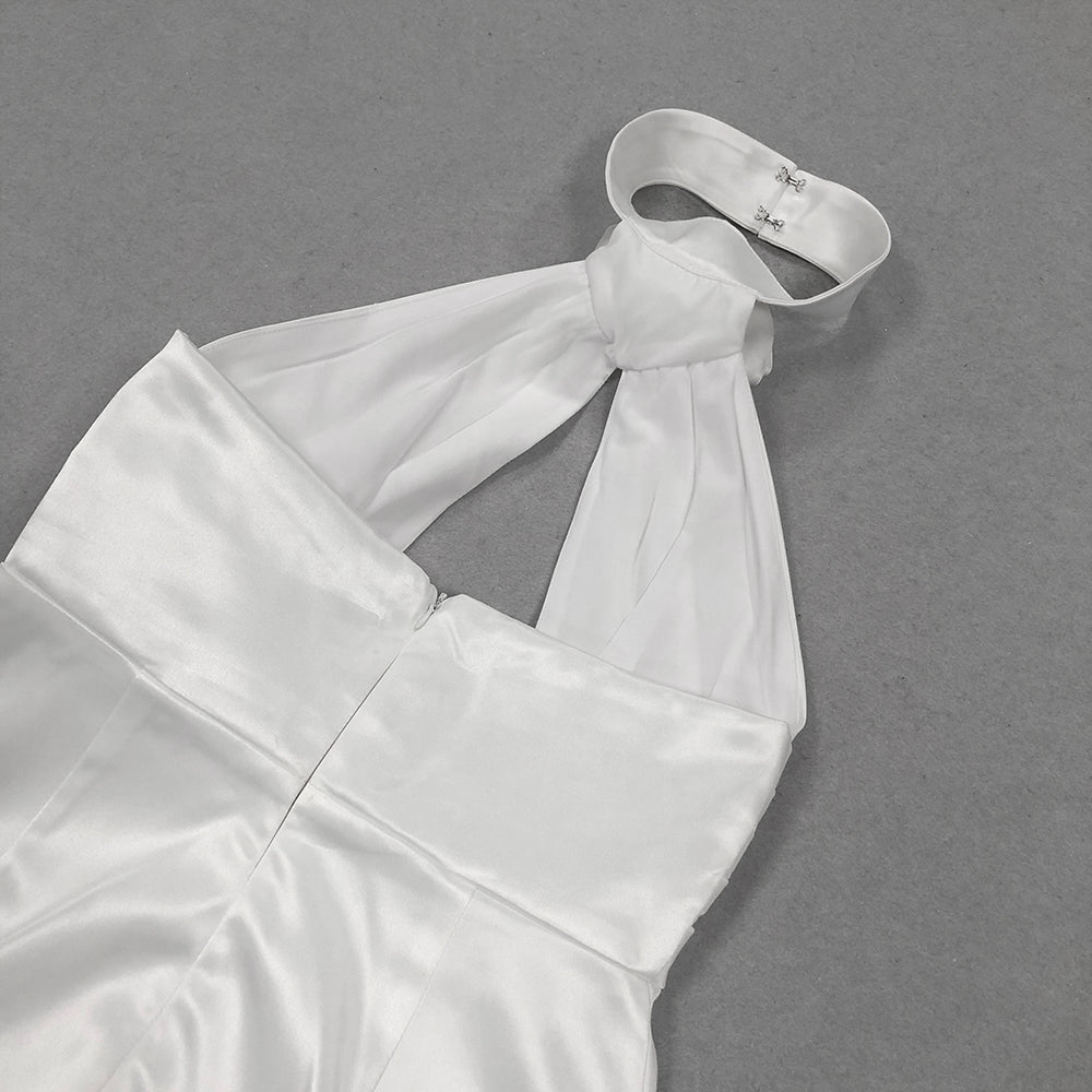 f753181bc4b5dc4571a5fc583f9a77ed.jpeg Fashionslee Women Akbar White Halter Flower Dress