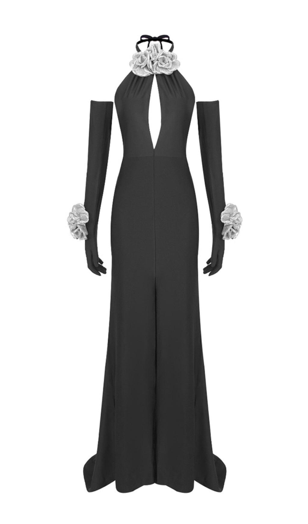 f79ef94a754e4a6404385af1b3d56b65.jpeg Fashionslee Women Afaf Halter Flower Detail Maxi Dress