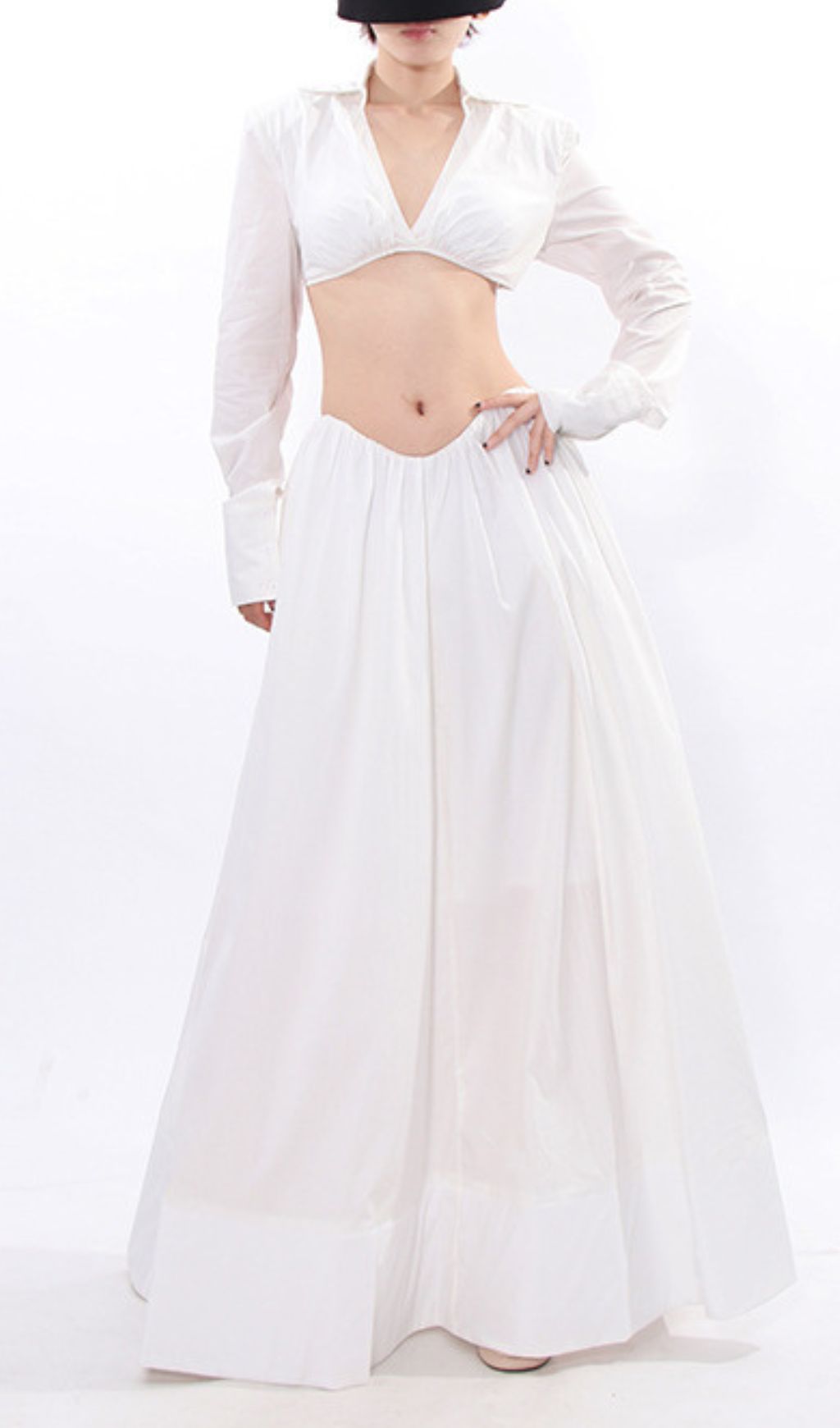 f824ac41cfae42ad208cc91df743794b.jpg Fashionslee Women Idra White Long Sleeve Two-Piece Set