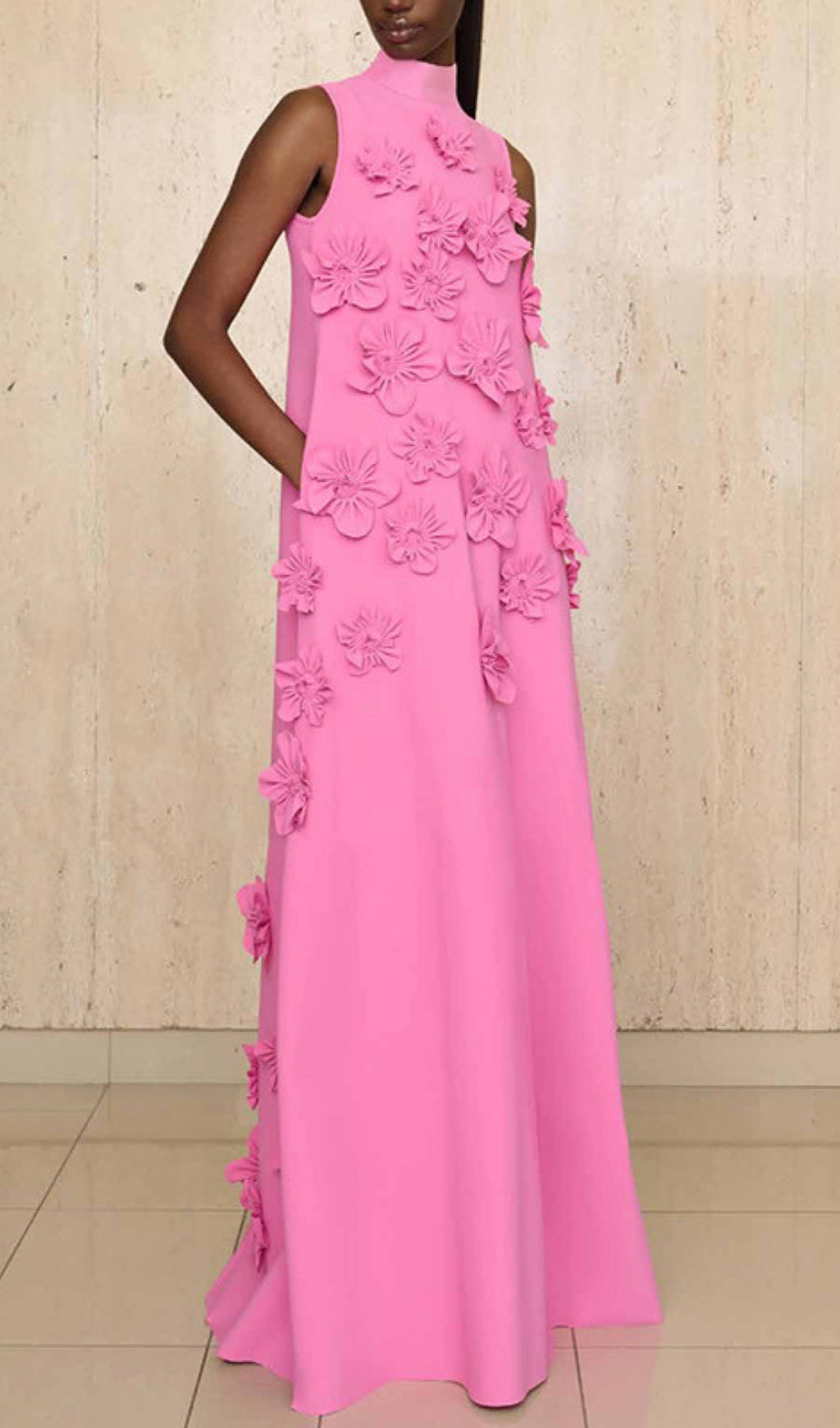 Fashionslee Women Annona Flower Embellished Maxi Dress