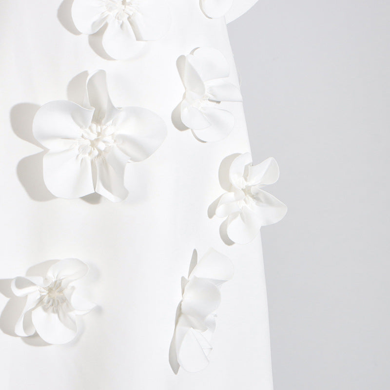 Fashionslee Women Bracha 3D Flower Maxi Dress